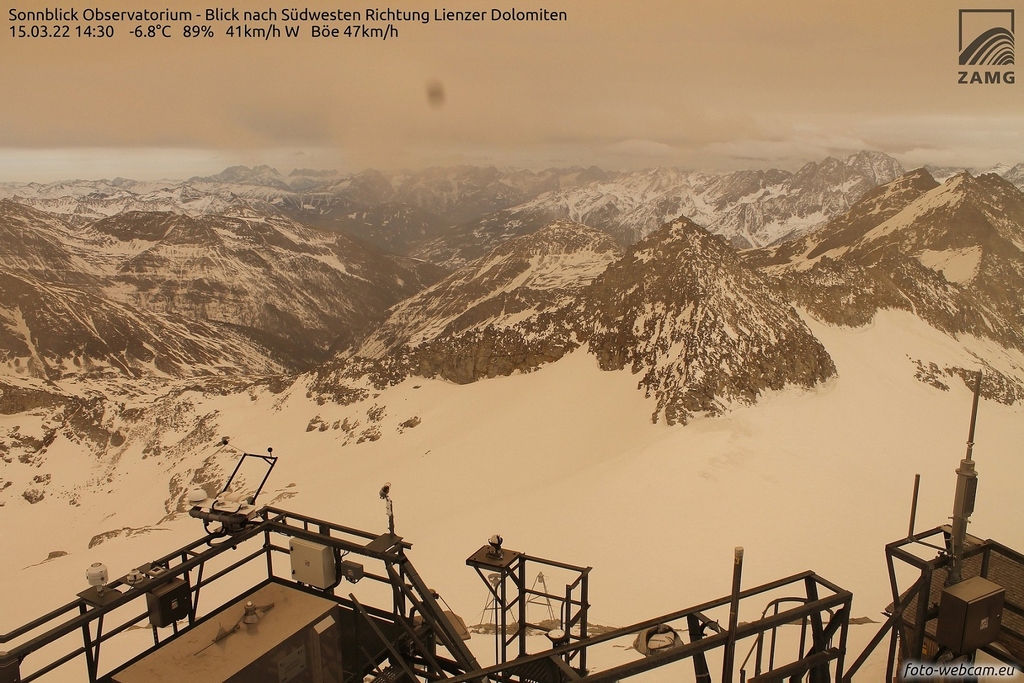 dust event at sonnblick observatory